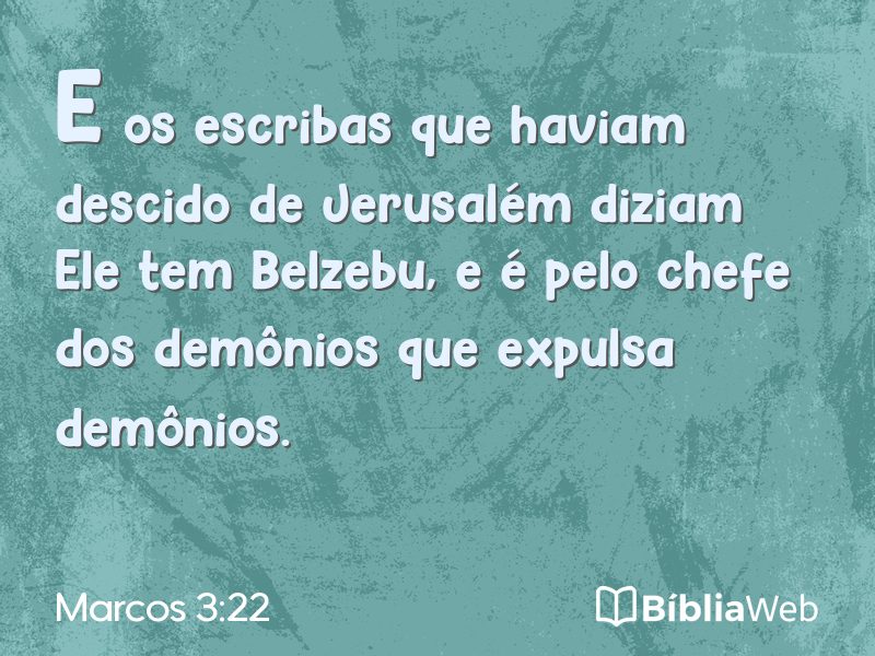 Marcos 3:22 em imagem para compartilhar