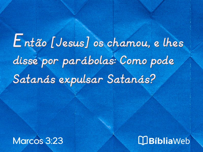 Marcos 3:23 em imagem para compartilhar