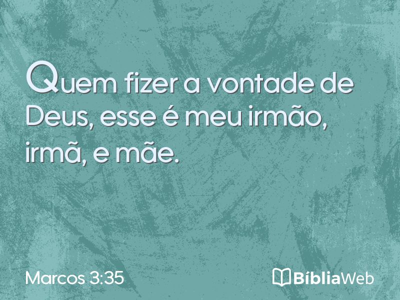 Marcos 3:35 em imagem para compartilhar
