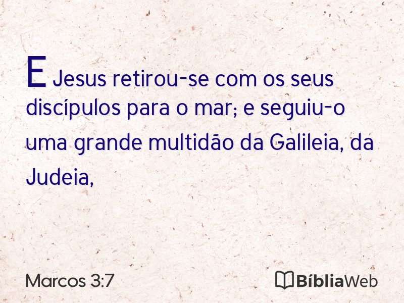 Marcos 3:7 em imagem para compartilhar