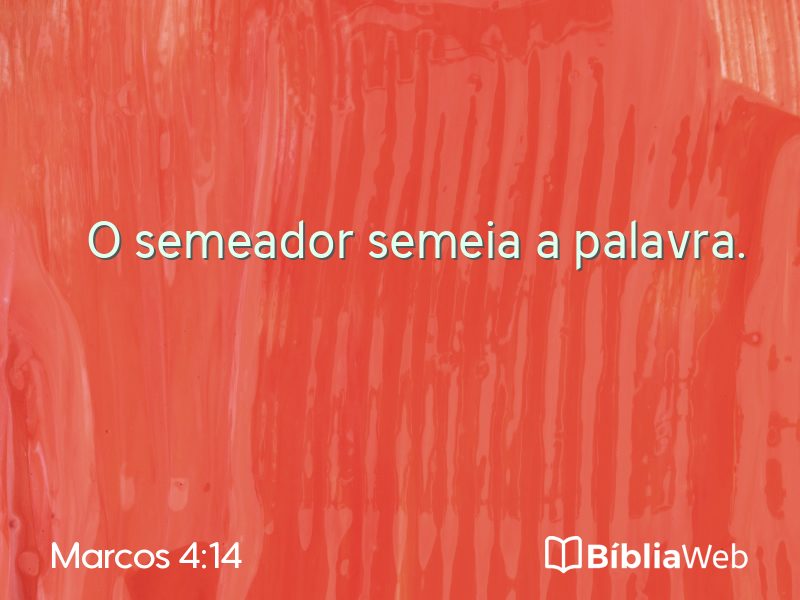 Marcos 4:14 em imagem para compartilhar