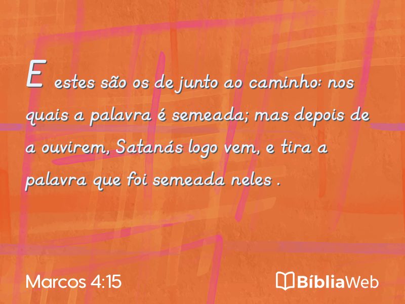 Marcos 4:15 em imagem para compartilhar