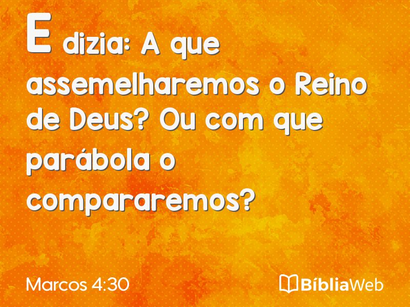Marcos 4:30 em imagem para compartilhar