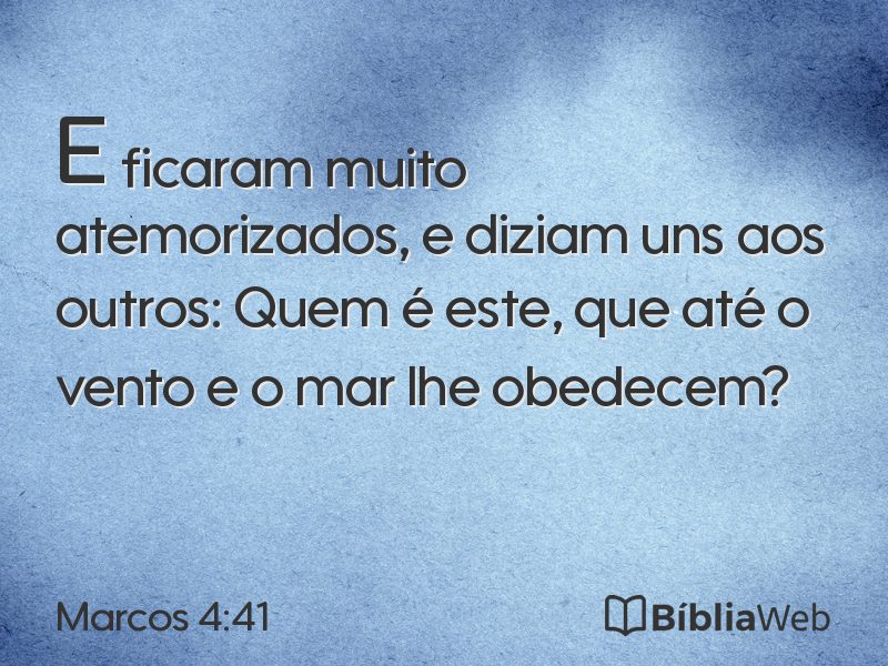 Marcos 4:41 em imagem para compartilhar