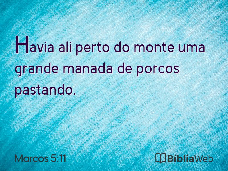Marcos 5:11 em imagem para compartilhar