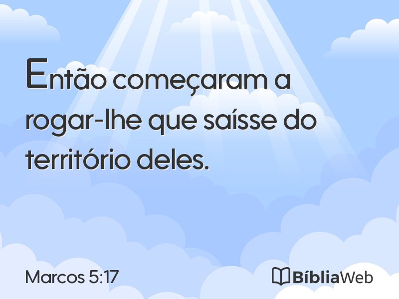 Marcos 5:17 em imagem para compartilhar