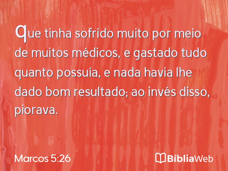 Marcos 5:26 em imagem para compartilhar