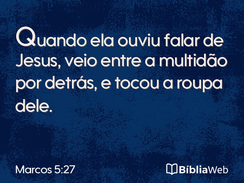 Marcos 5:27 em imagem para compartilhar