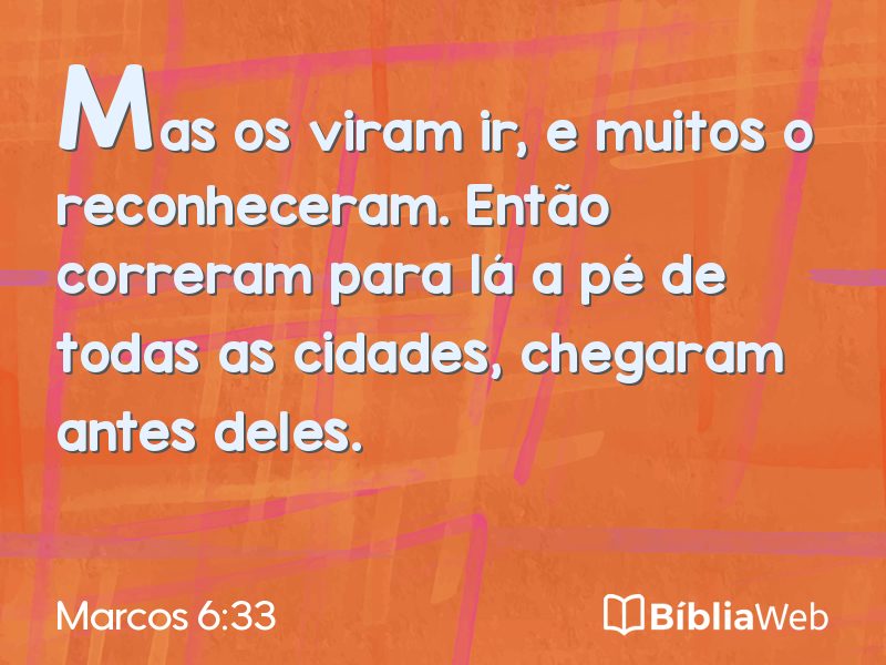 Marcos 6:33 em imagem para compartilhar