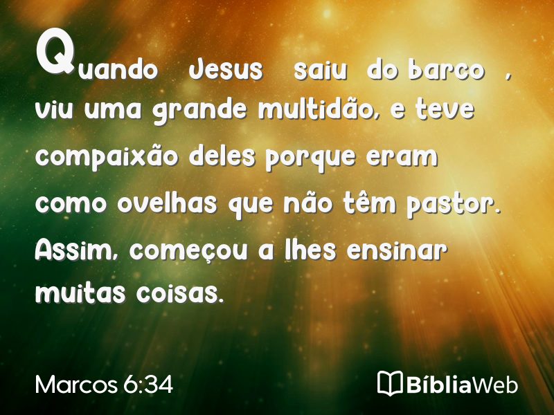 Marcos 6:34 em imagem para compartilhar