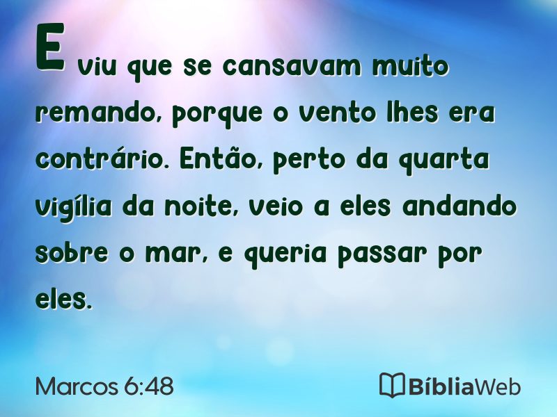 Marcos 6:48 em imagem para compartilhar