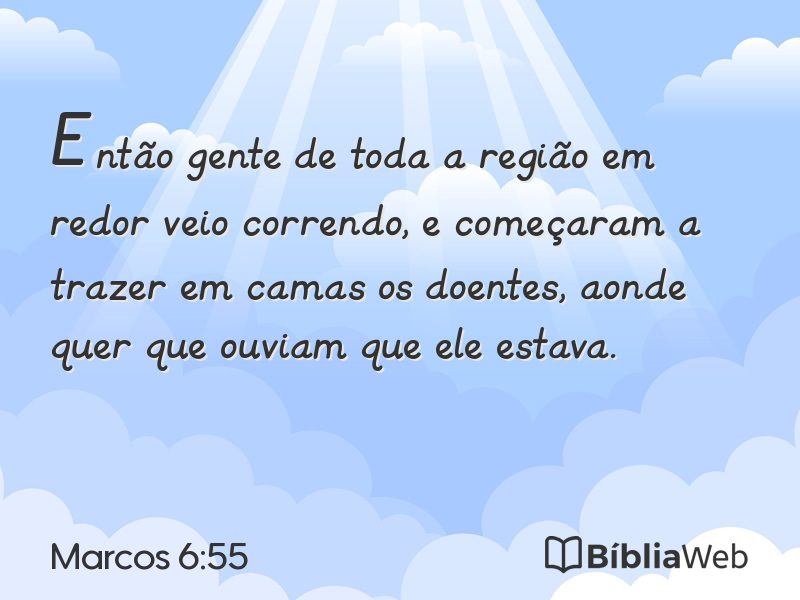 Marcos 6:55 em imagem para compartilhar
