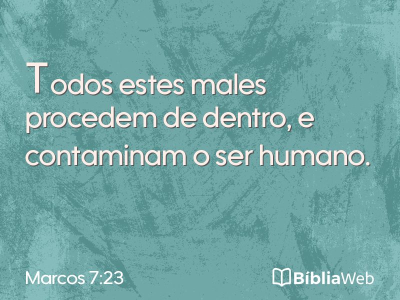 Marcos 7:23 em imagem para compartilhar