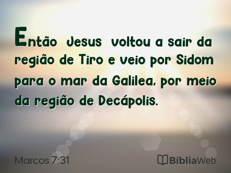 Marcos 7:31 em imagem para compartilhar