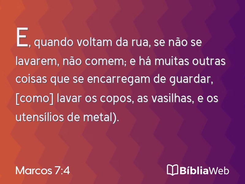 Marcos 7:4 em imagem para compartilhar