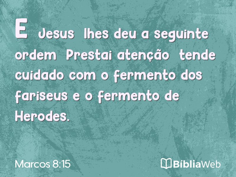 Marcos 8:15 em imagem para compartilhar