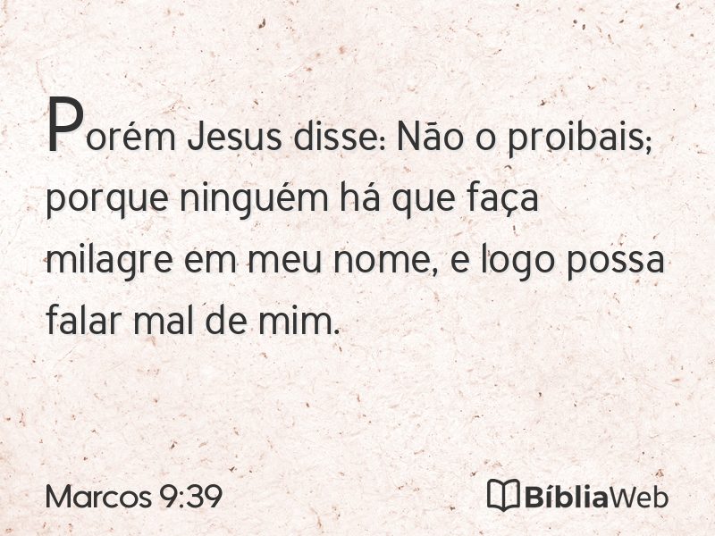 Marcos 9:39 em imagem para compartilhar
