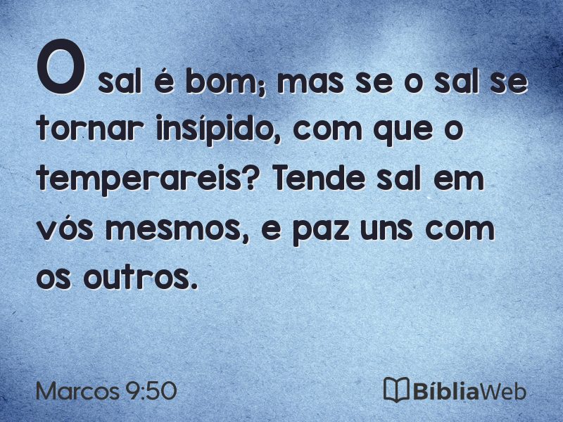 Marcos 9:50 em imagem para compartilhar
