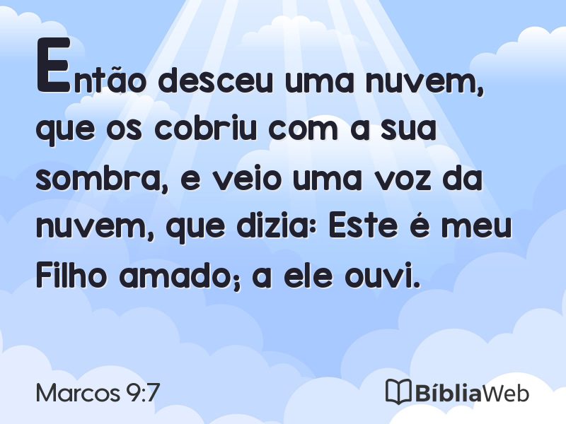 Marcos 9:7 em imagem para compartilhar
