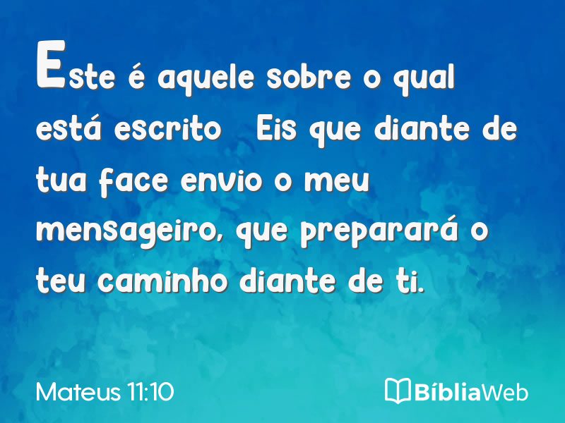 Mateus 11:10 em imagem para compartilhar