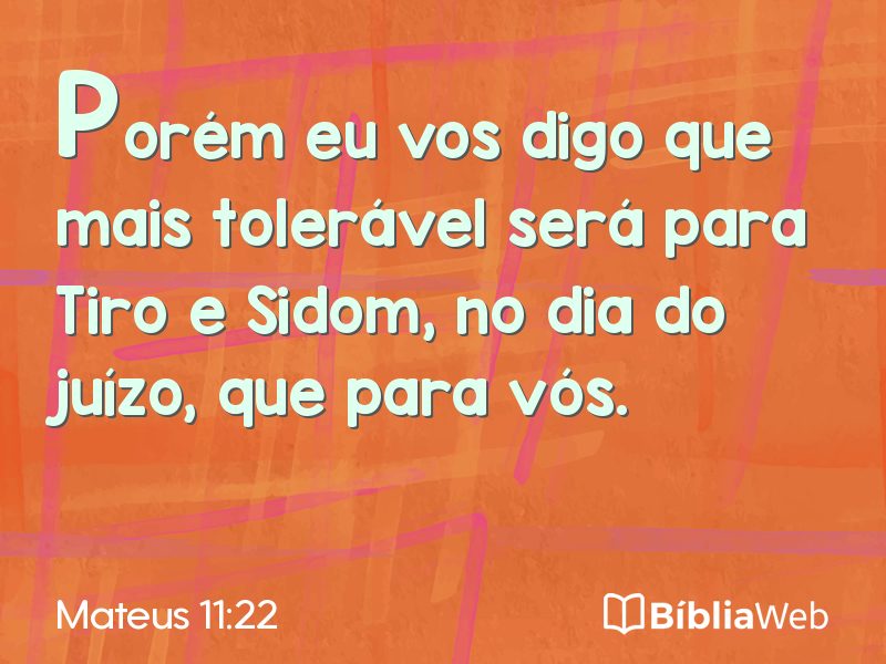 Mateus 11:22 em imagem para compartilhar