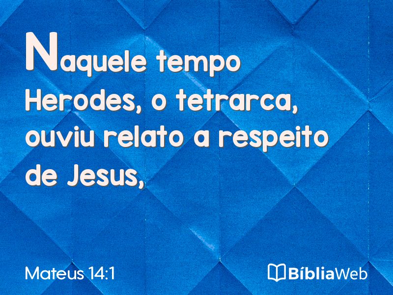 Mateus 14:1 em imagem para compartilhar