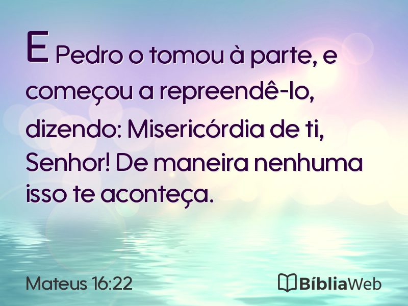 Mateus 16:22 em imagem para compartilhar