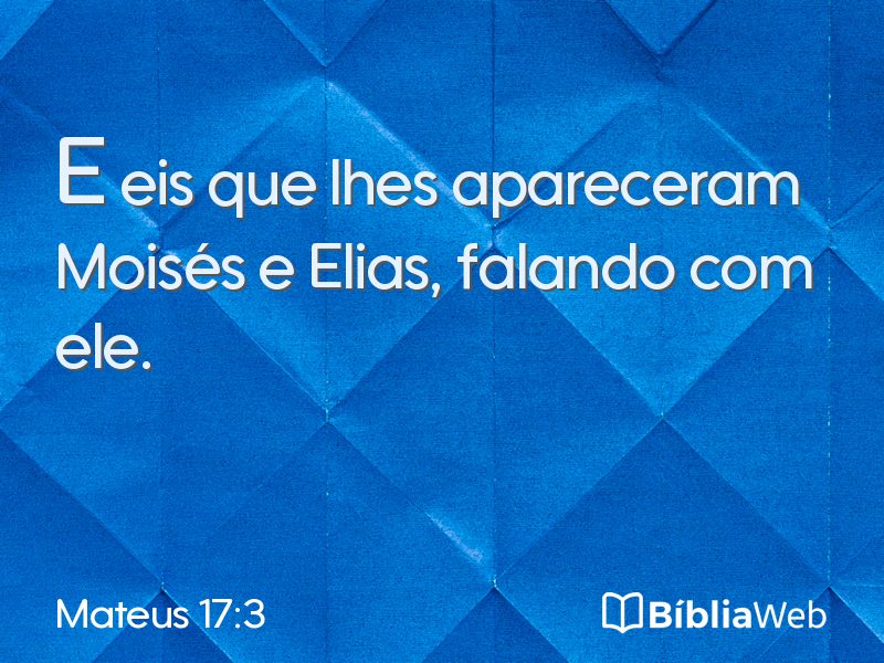 Mateus 17:3 em imagem para compartilhar
