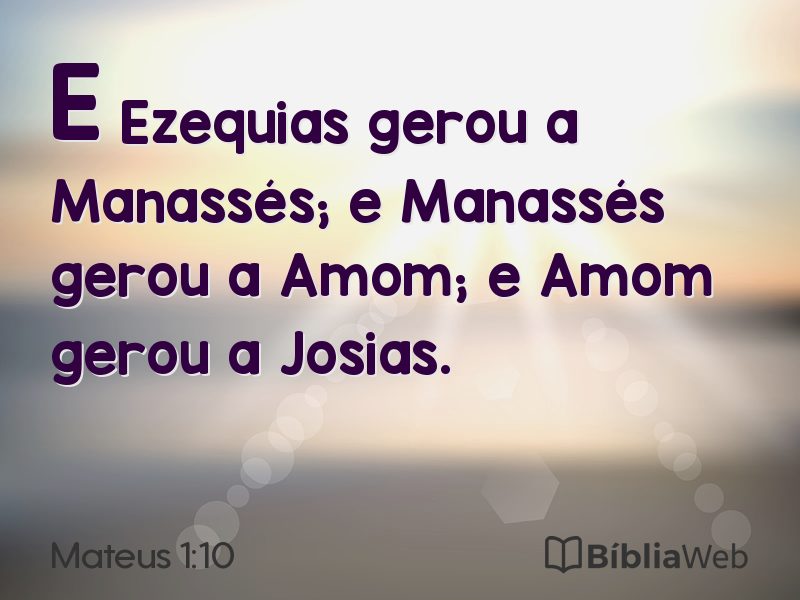 Mateus 1:10 em imagem para compartilhar