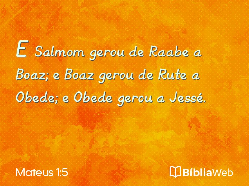 Mateus 1:5 em imagem para compartilhar