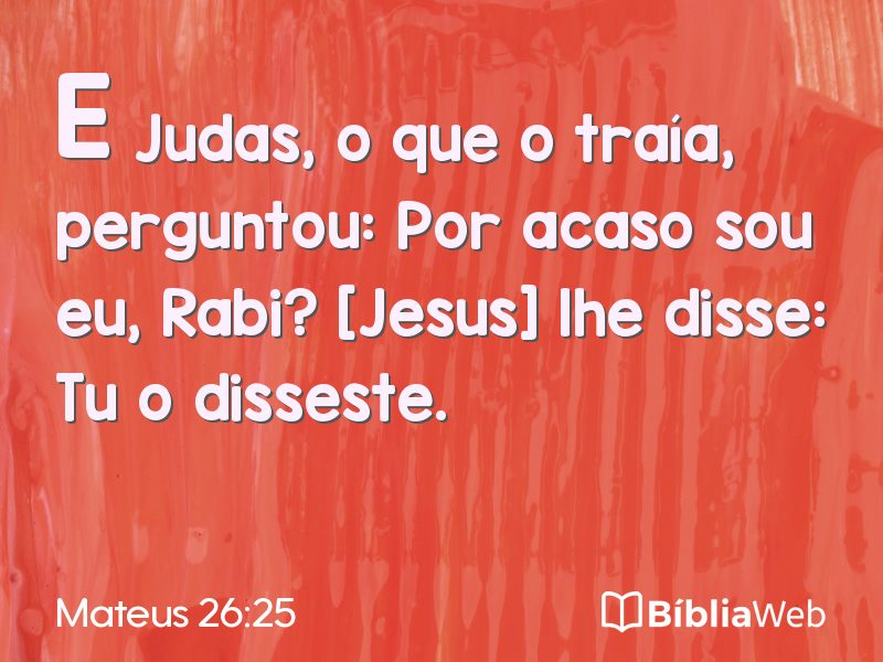Mateus 26:25 em imagem para compartilhar
