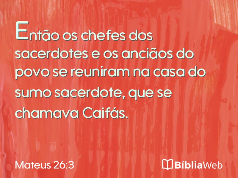 Mateus 26:3 em imagem para compartilhar
