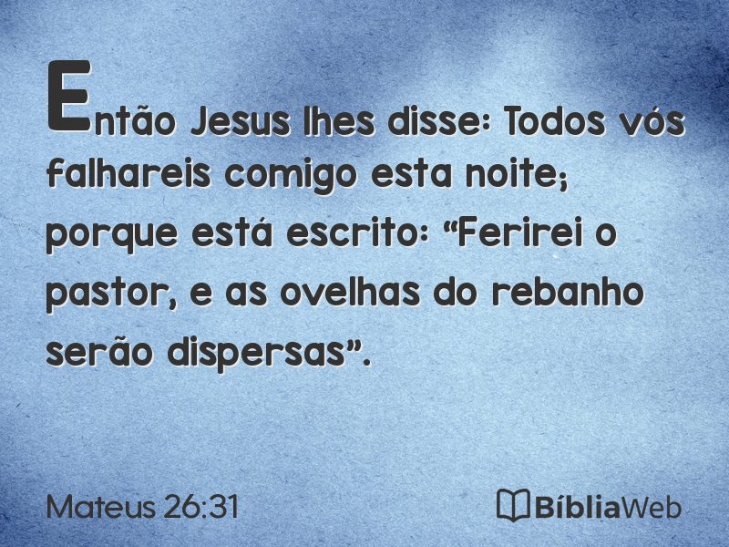 Mateus 26:31 em imagem para compartilhar