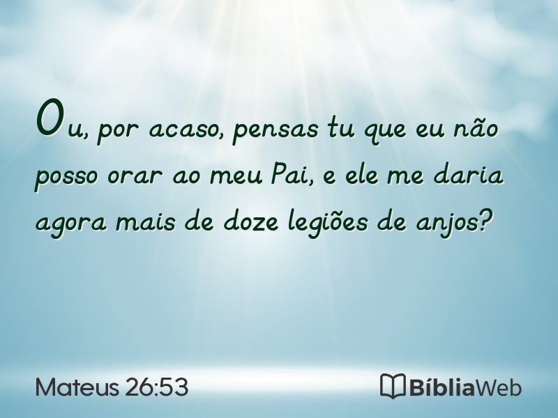 Mateus 26:53 em imagem para compartilhar