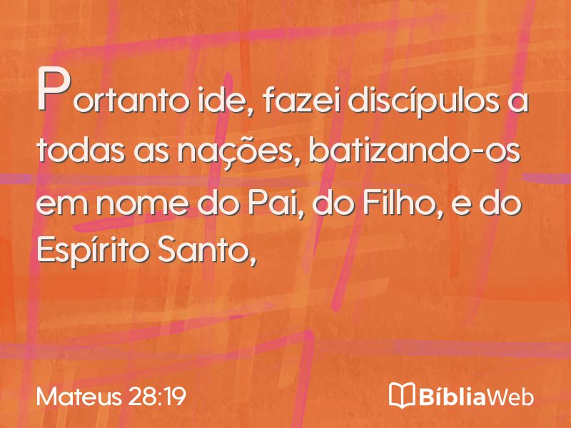 Mateus 28:19 em imagem para compartilhar