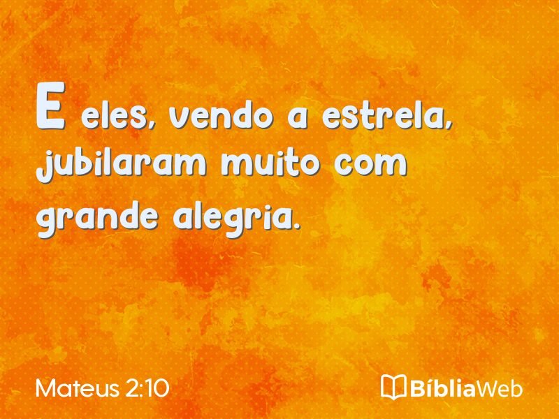 Mateus 2:10 em imagem para compartilhar