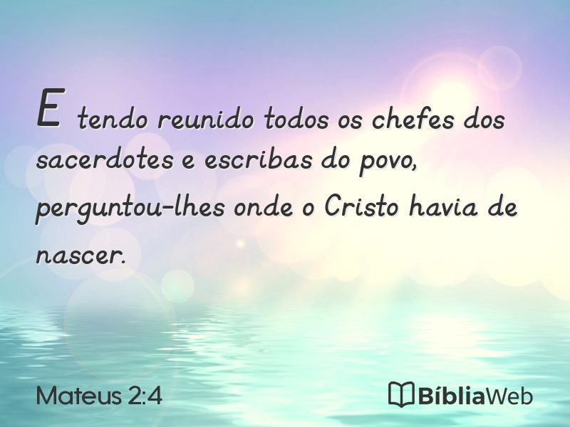 Mateus 2:4 em imagem para compartilhar