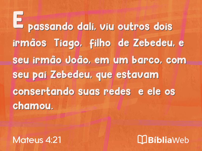Mateus 4:21 em imagem para compartilhar