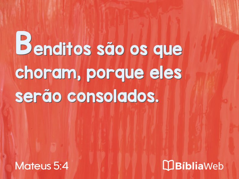 Mateus 5:4 em imagem para compartilhar