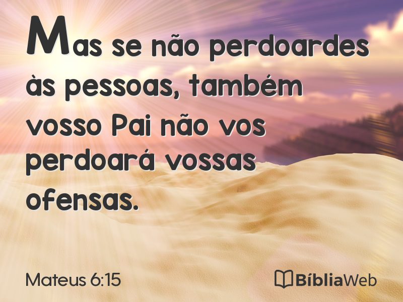 Mateus 6:15 em imagem para compartilhar