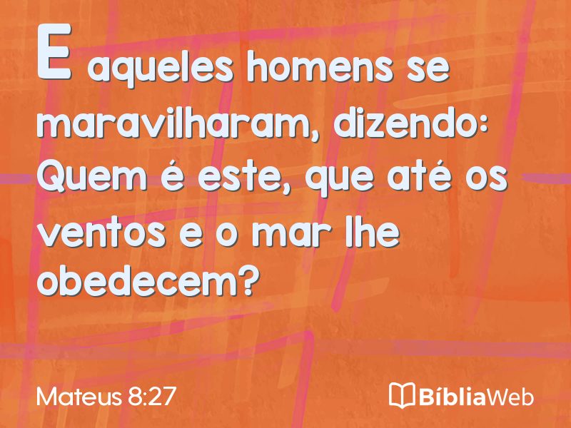 Mateus 8:27 em imagem para compartilhar