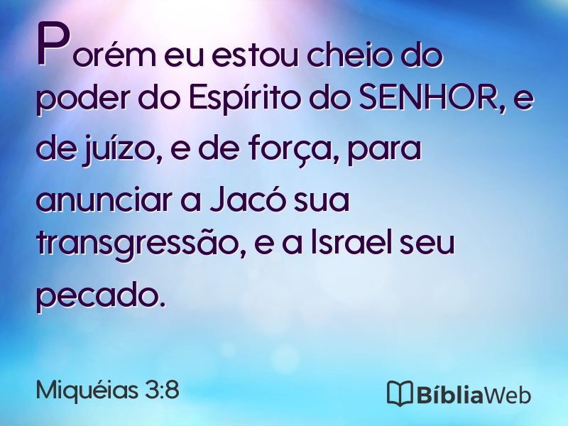 Miquéias 3:8 em imagem para compartilhar
