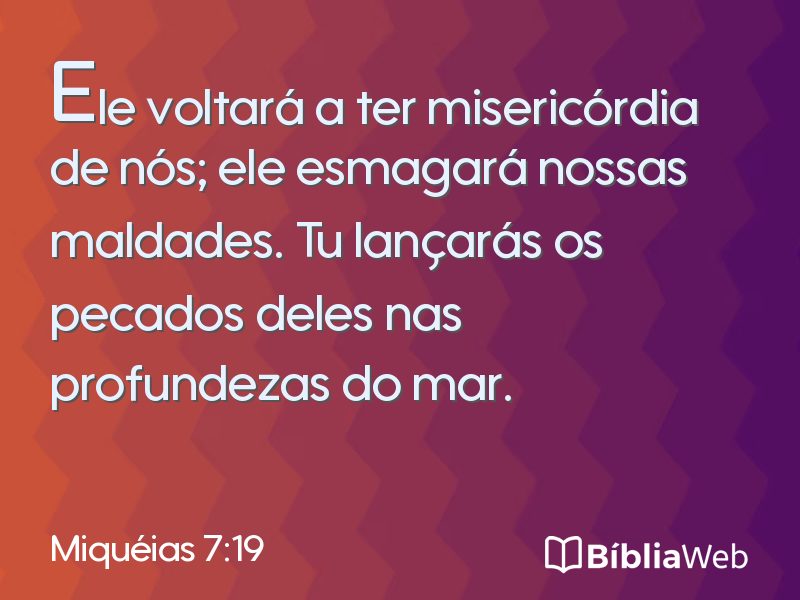Miquéias 7:19 em imagem para compartilhar