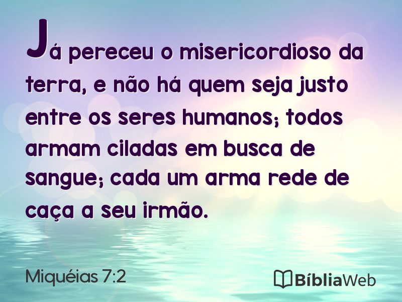 Miquéias 7:2 em imagem para compartilhar