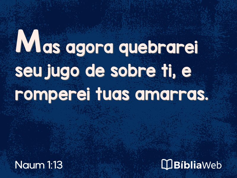 Naum 1:13 em imagem para compartilhar