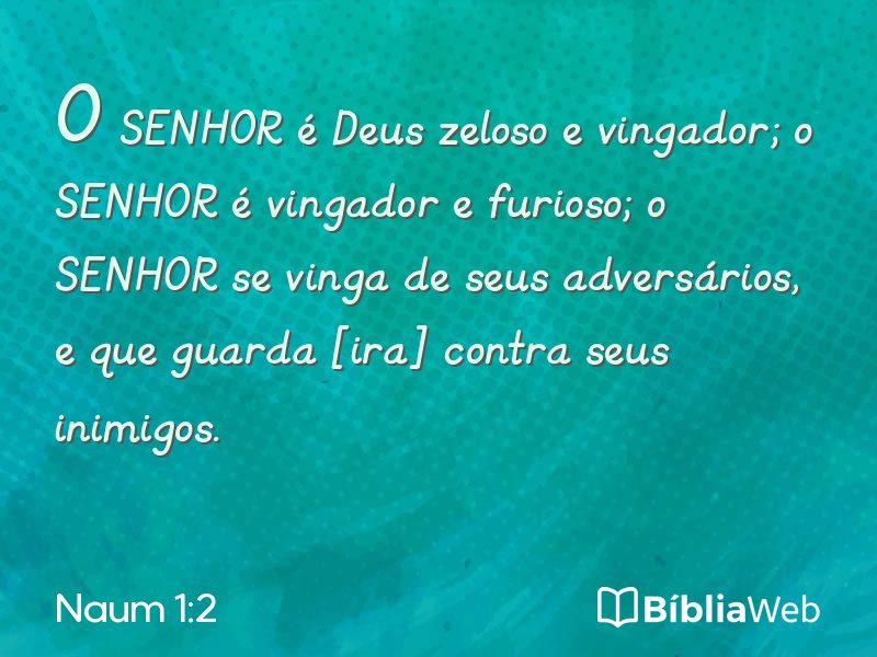 Naum 1:2 em imagem para compartilhar