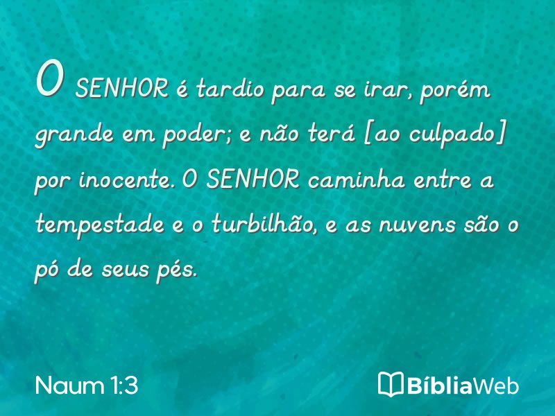 Naum 1:3 em imagem para compartilhar