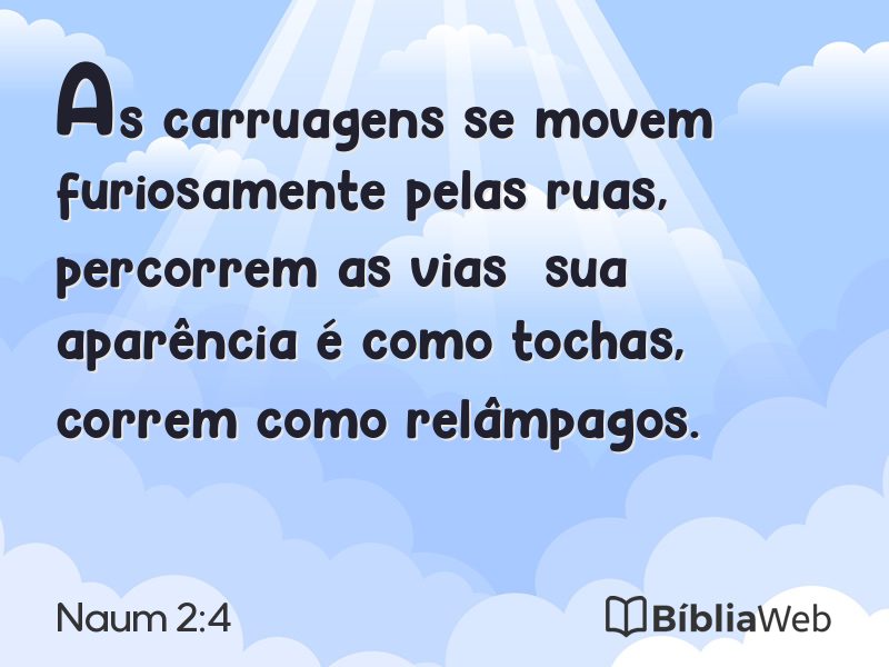 Naum 2:4 em imagem para compartilhar