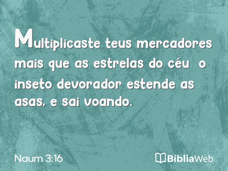 Naum 3:16 em imagem para compartilhar