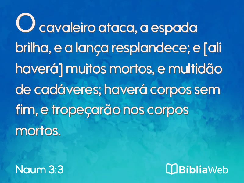 Naum 3:3 em imagem para compartilhar